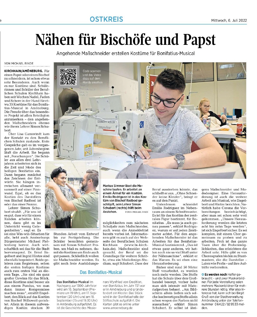 Oberhessische Presse, 6. Juli 2022